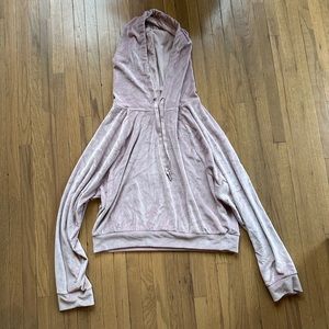 Victorias Secret Ribbed Velour Sweatshirt
